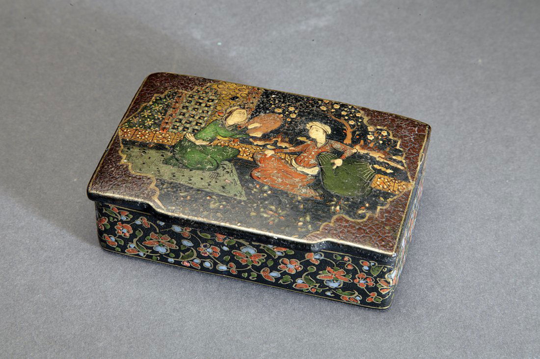 Antique Persian Lacquer Box (1 of 3)