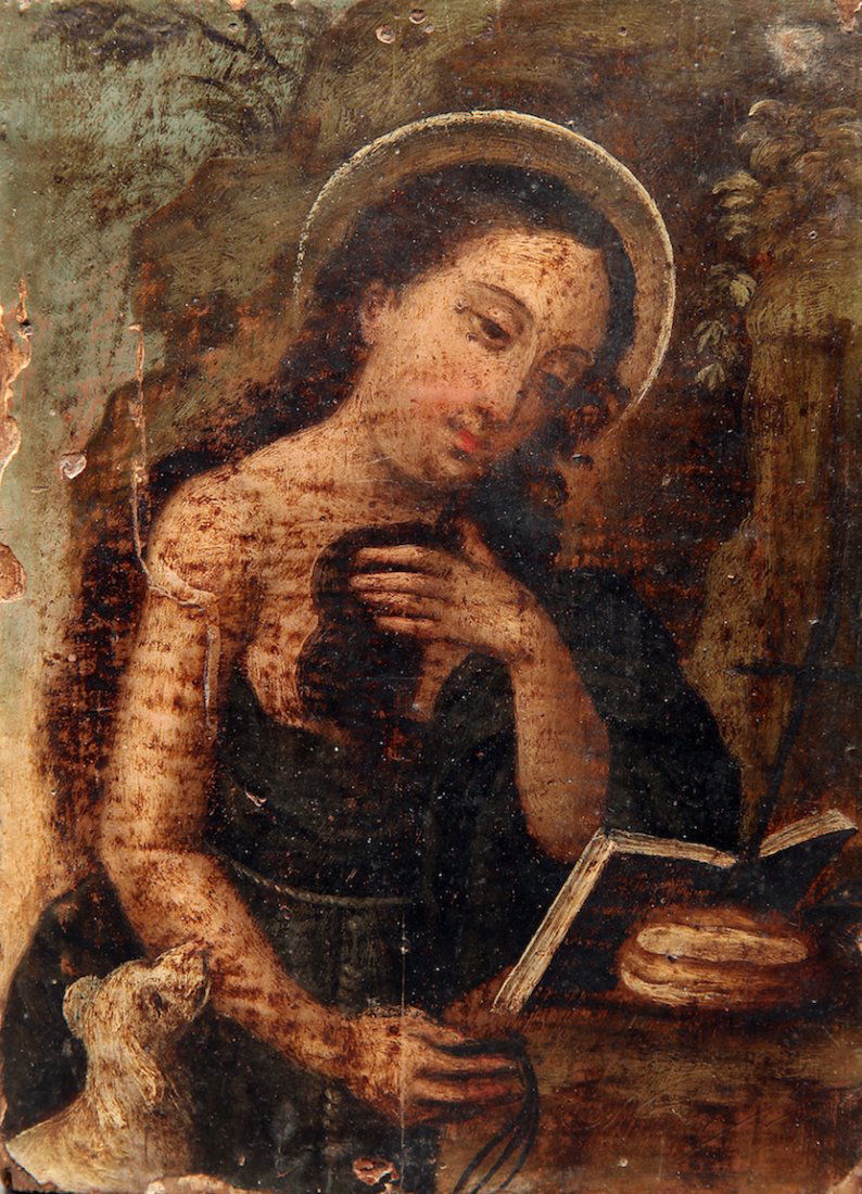 Italian 17th Century O/B Religious Painting (1 of 3)