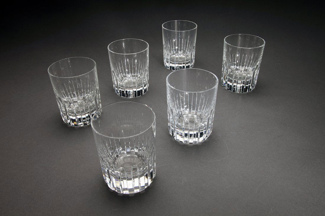 Baccarat Cut Crystal Glass Tumblers (6) (1 of 1)