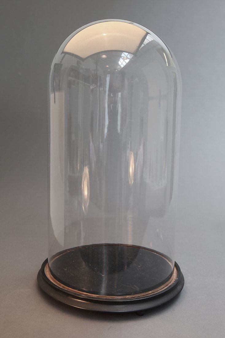 Large Antique Glass Display Dome on Stand (1 of 1)