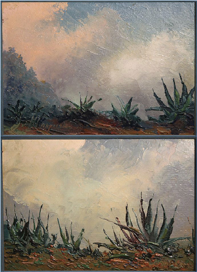 2 Jose Marquez Western Landscape Oil Paintings (1 of 3)