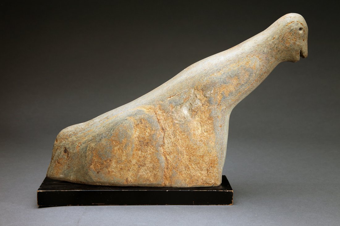 Modernist Natural Stone Sculpture of Bird (1 of 3)