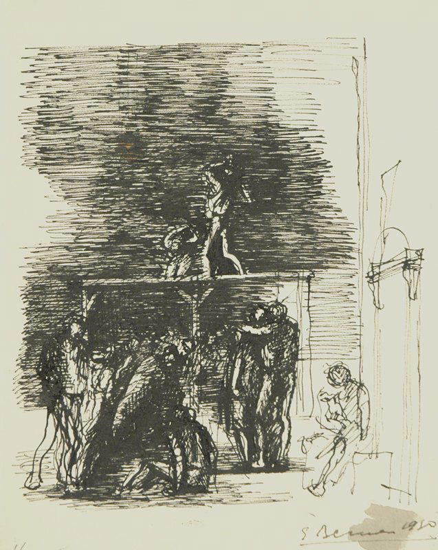 Alegorical Subjects Drawing #1 by Eugene Berman (1 of 1)