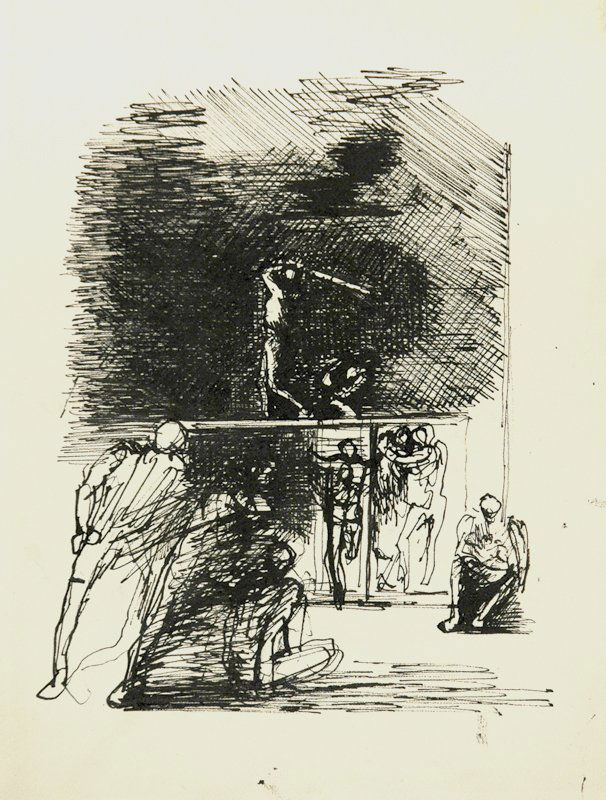 Alegorical Subjects Drawing #2 by Eugene Berman (1 of 1)