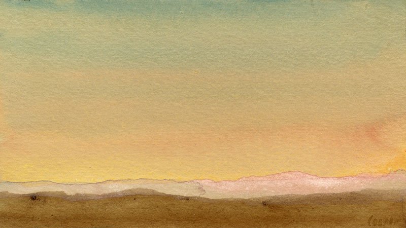 Minimalist Landscape with Pink Mountains by Colin (1 of 3)