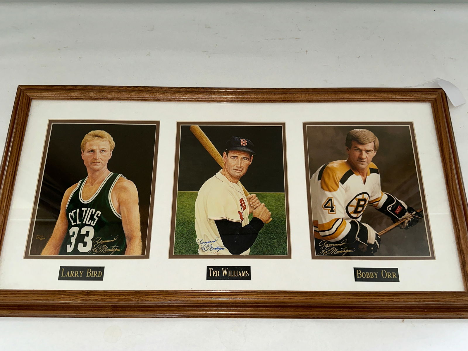Photo of Larry Bird, Ted Williams and Bobby Orr (1 of 3)
