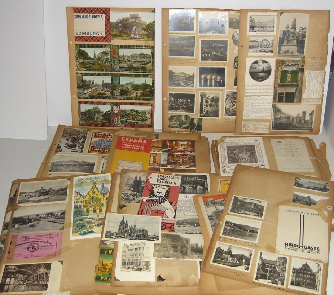 scrapbook foreign postcards; maps; advertisements (1 of 20)