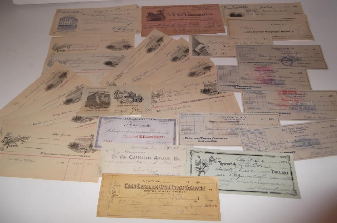 Collection of 29 1900's receipts (1 of 8)