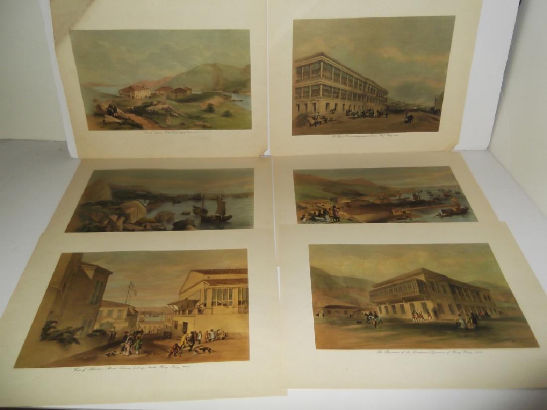 6 20th c. bookplate Hong Kong lithographs (1 of 13)