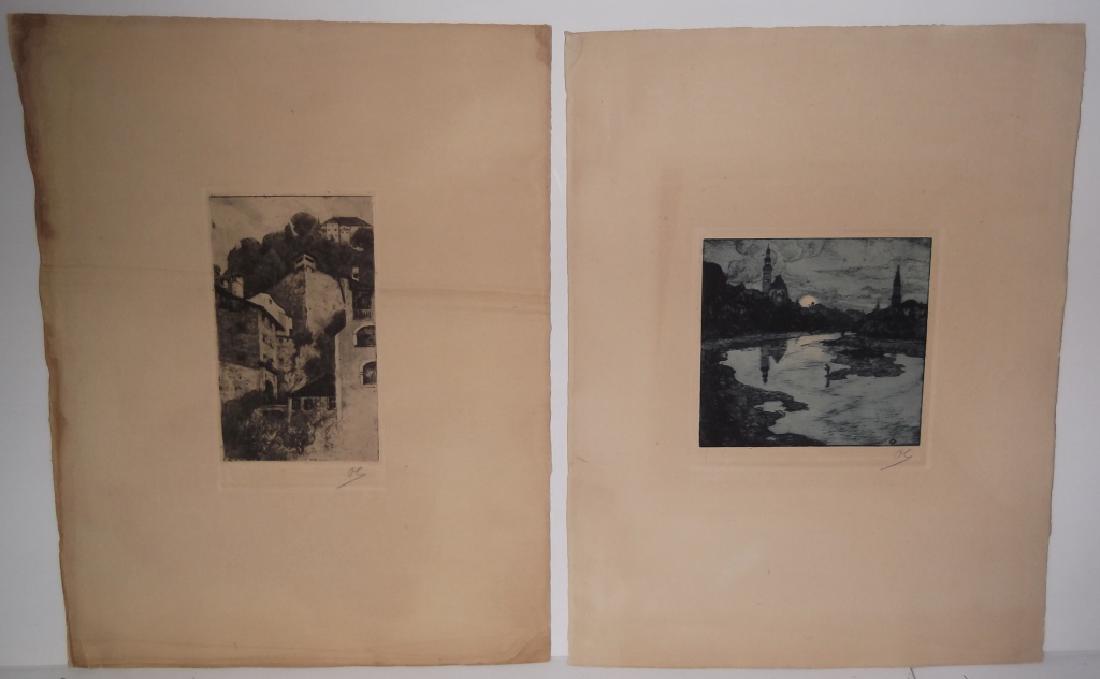 2 landscape/scenic view lithographs (1 of 4)