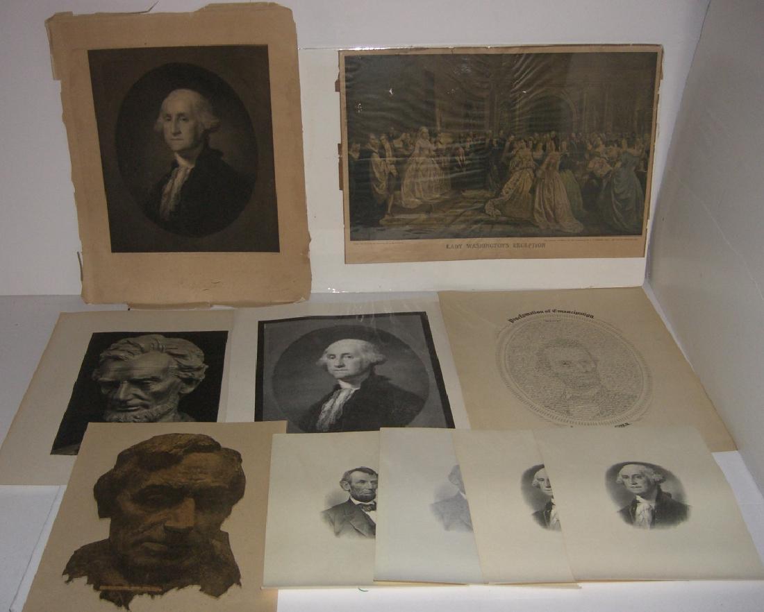 10 9th/20th c.  engravings/etchings, prints (1 of 17)