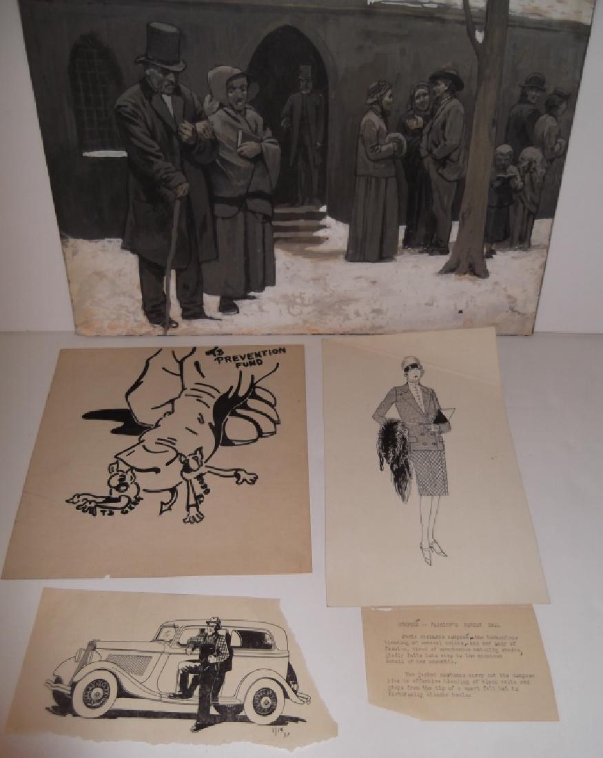 4 original  illustration drawings (1 of 9)