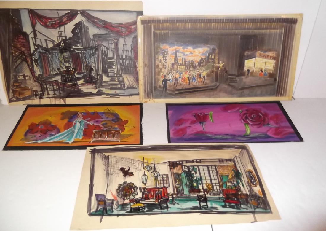 4 mixed media illustration drawings (1 of 7)