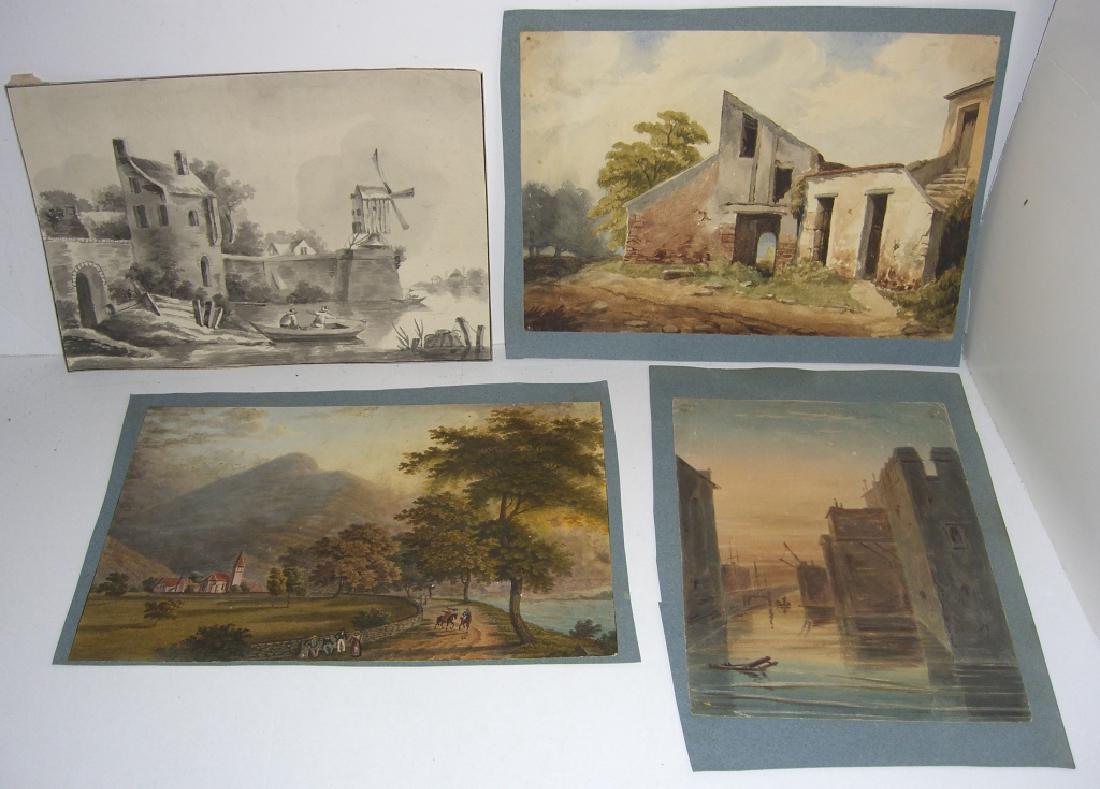 4 19th/20th c. watercolors (1 of 6)