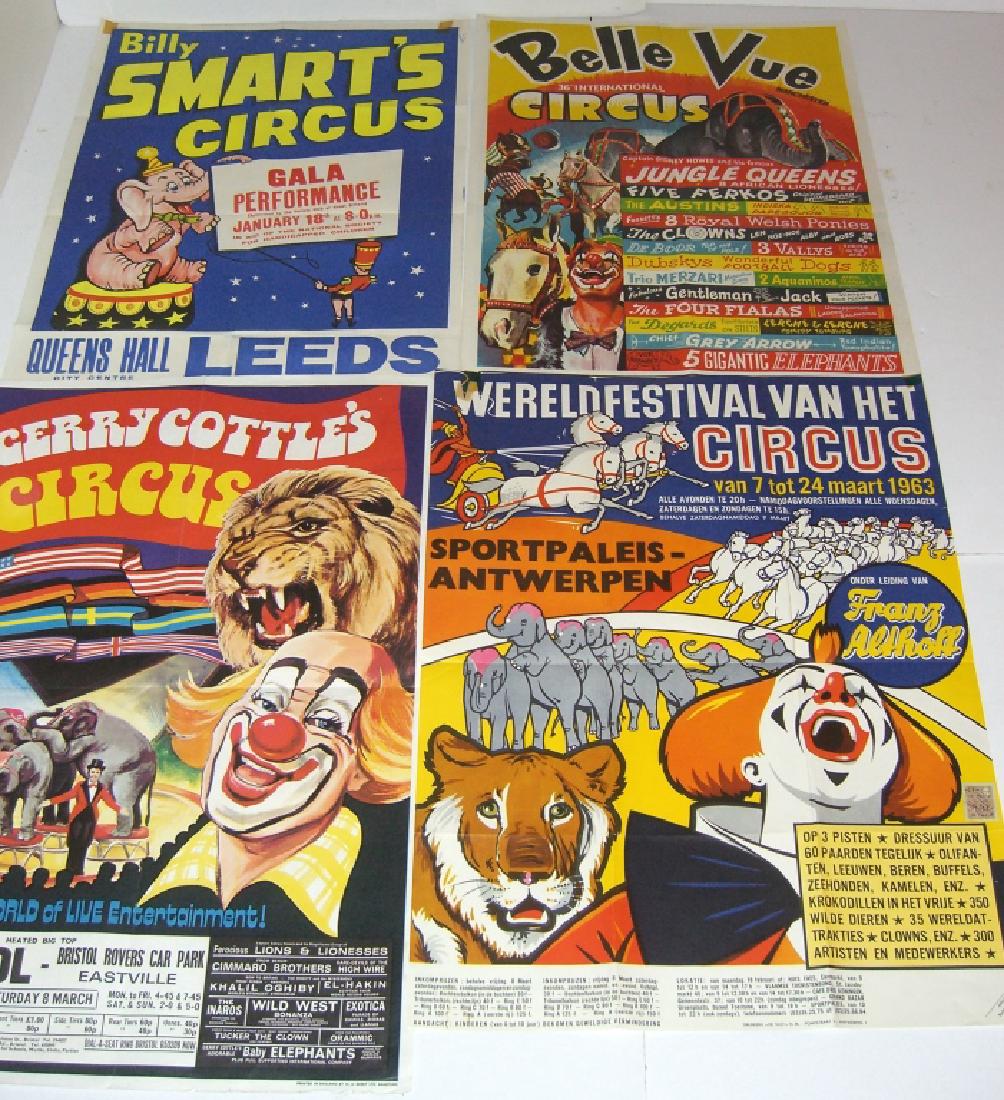 4 circus advertising posters (1 of 6)