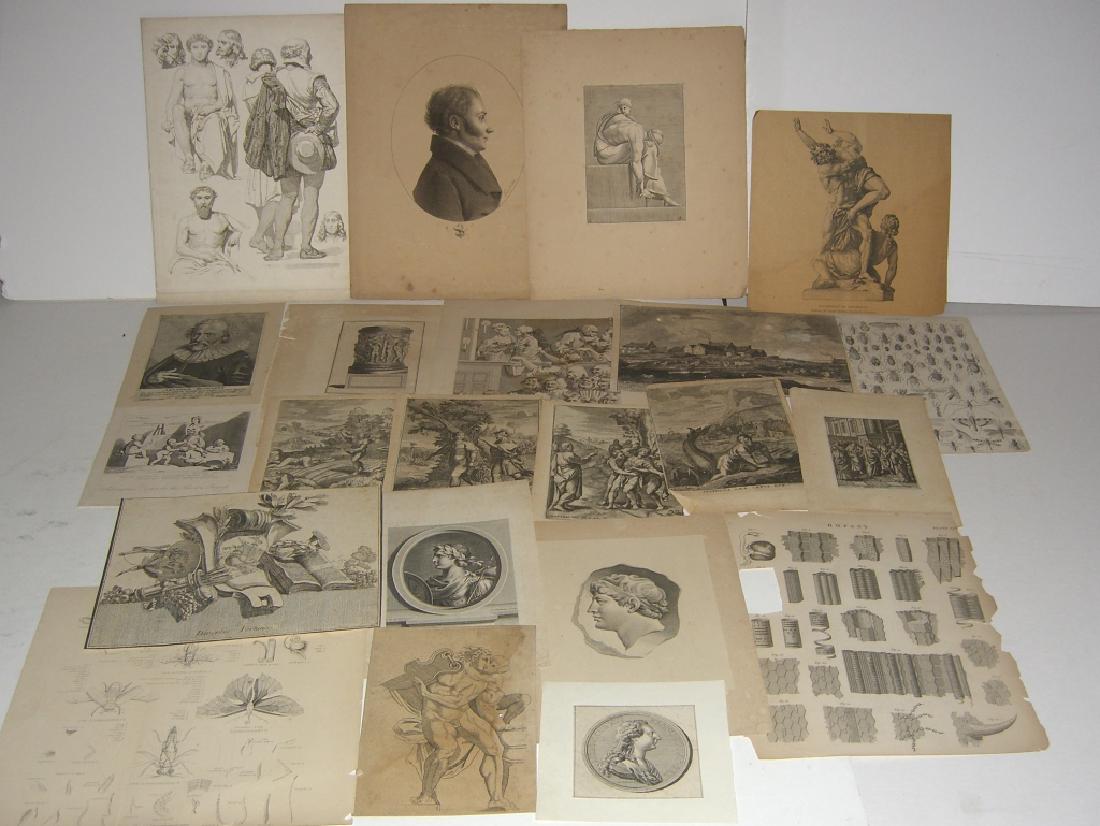 20 18th/19th century engravings/etchings (1 of 8)