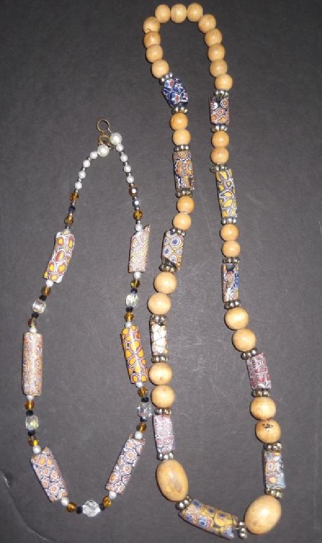 2 African trade bead necklaces (1 of 6)