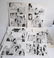 7 original pen & ink drawings/illustrations