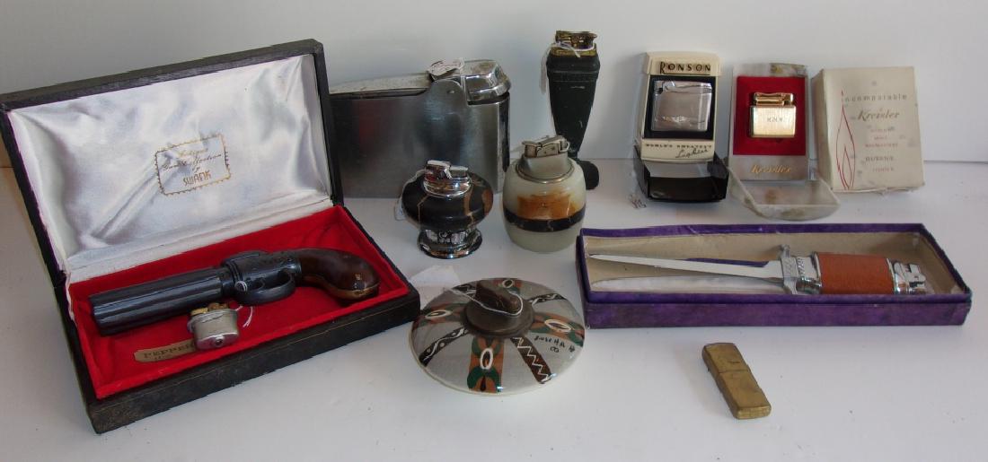 Collection of 10 vintage table lighters (1 of 6)