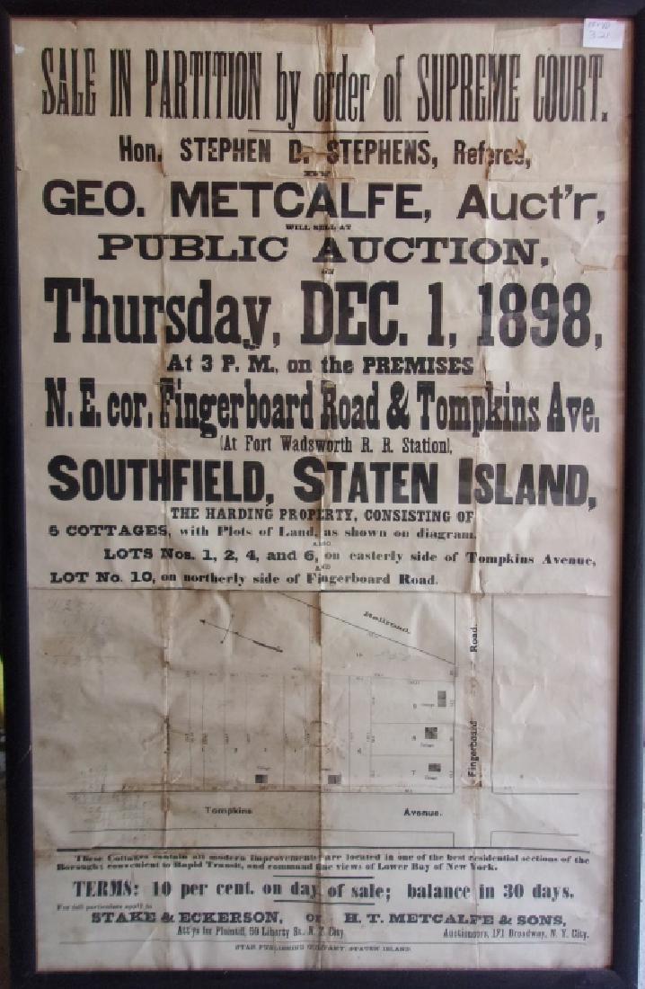 Public auction advertising poster (1 of 4)