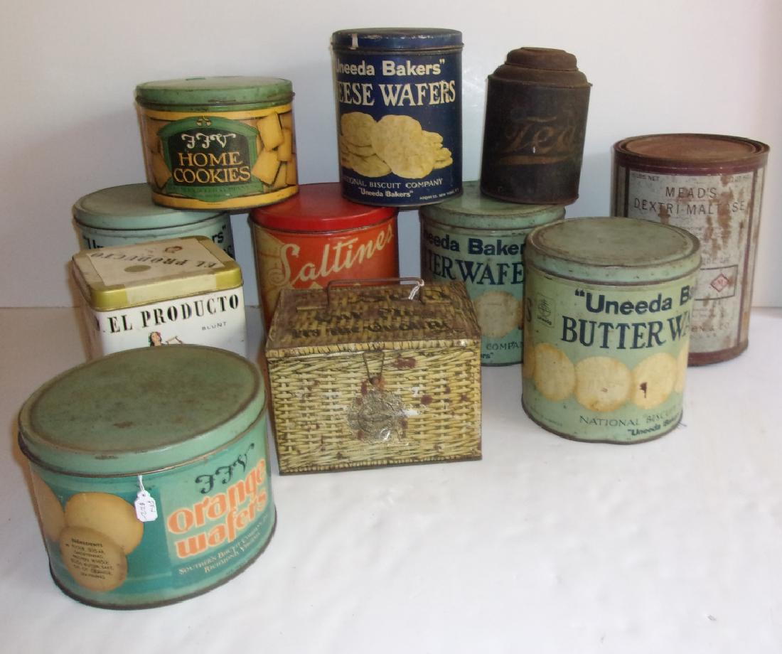 Collection of 11 assorted tins/containers (1 of 5)
