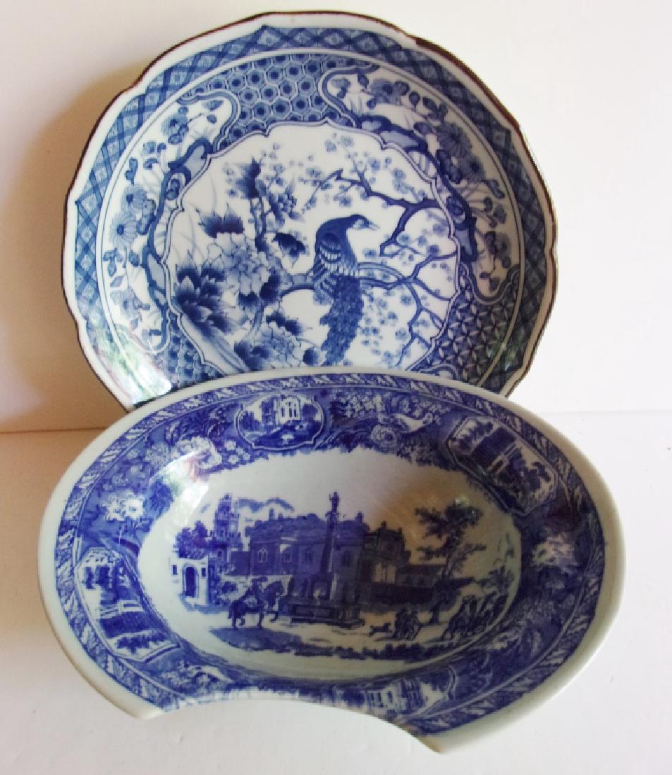 2 antique flow blue bowls (1 of 6)