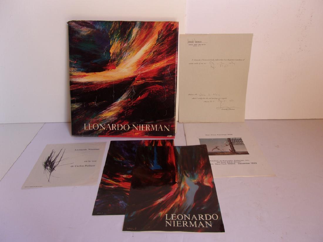 Original 1967 Leonardo Nierman signed art book (1 of 6)