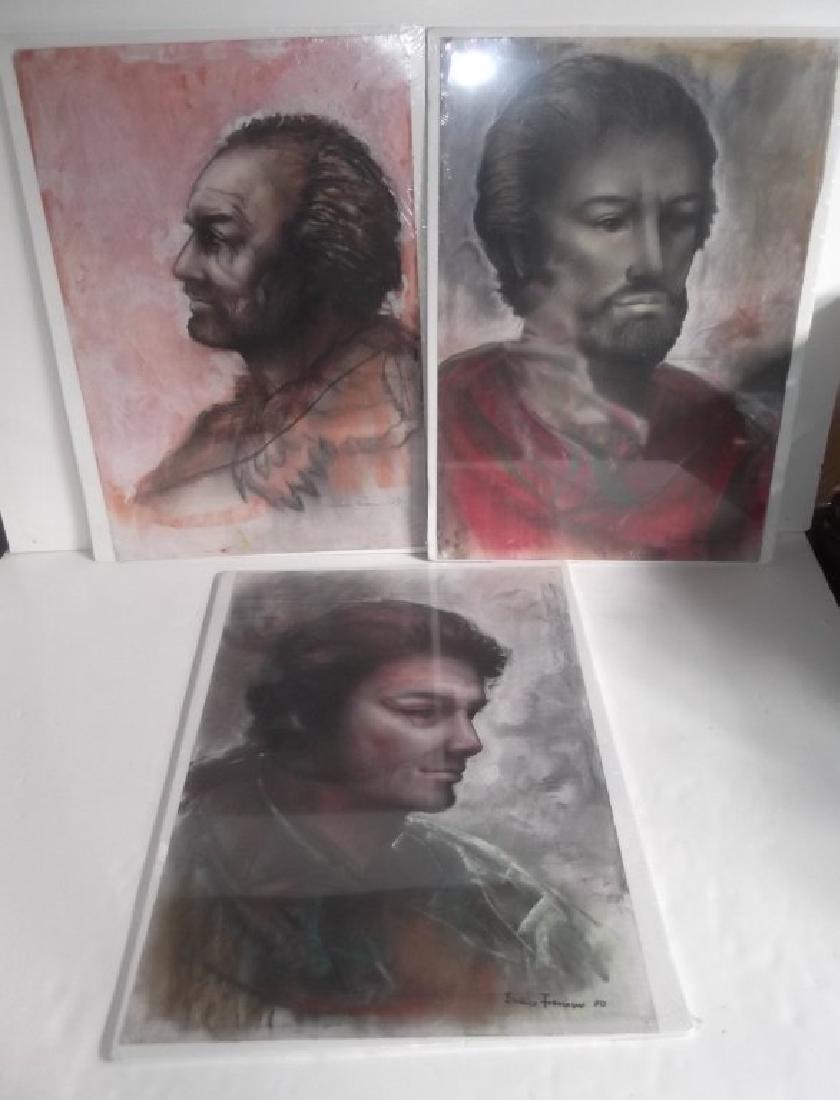 3 original pastels by Enrico Fornaini (1 of 9)