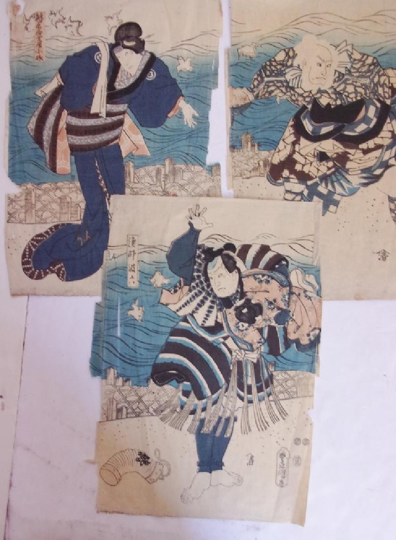 3 original Japanese wood blocks (1 of 7)