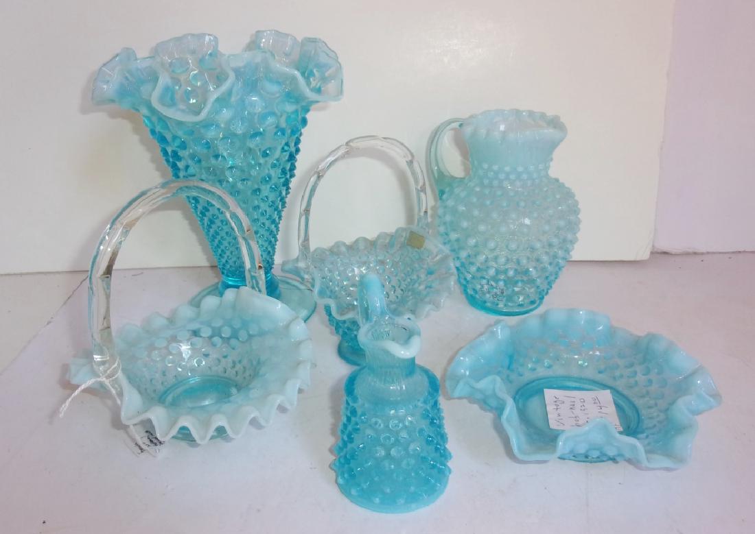 6 vintage hobnob blue glass (1 of 2)