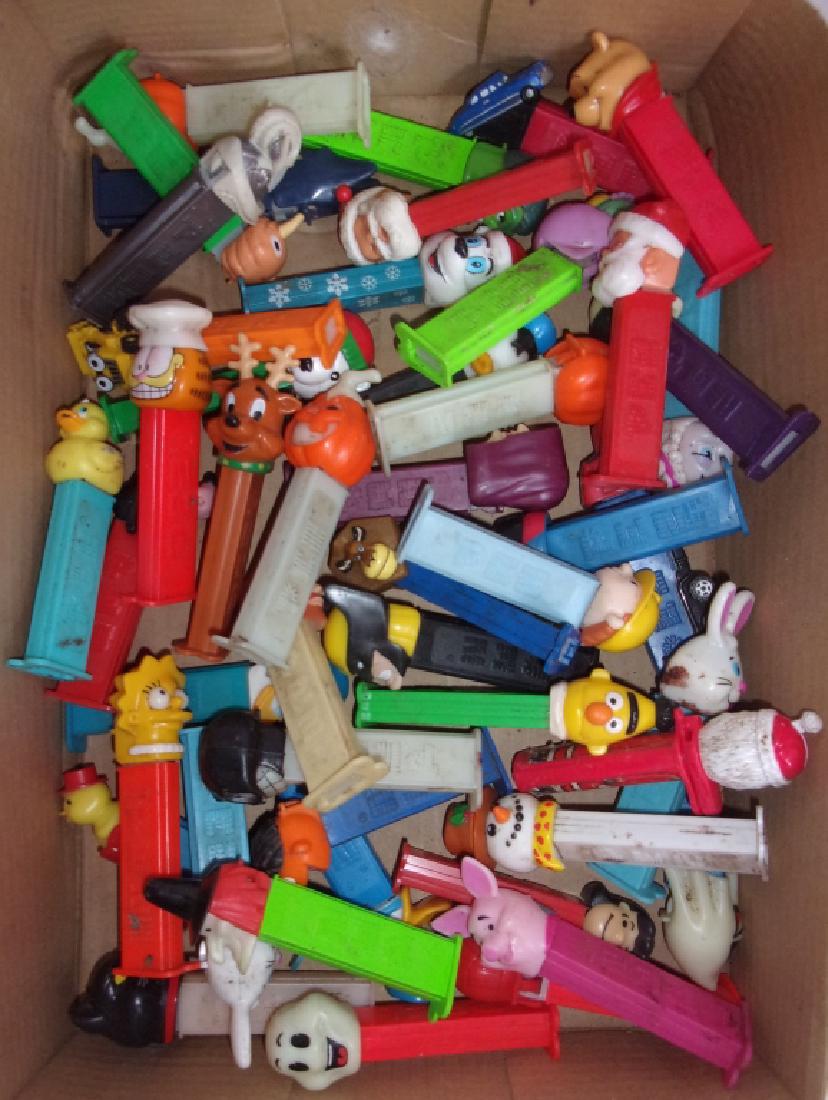collection of 46 vintage Pez dispensers: Collection of 46 vintage Pez dispensers. Various conditions; stains.