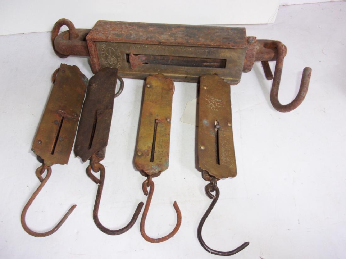 5 antique spring scales (1 of 6)