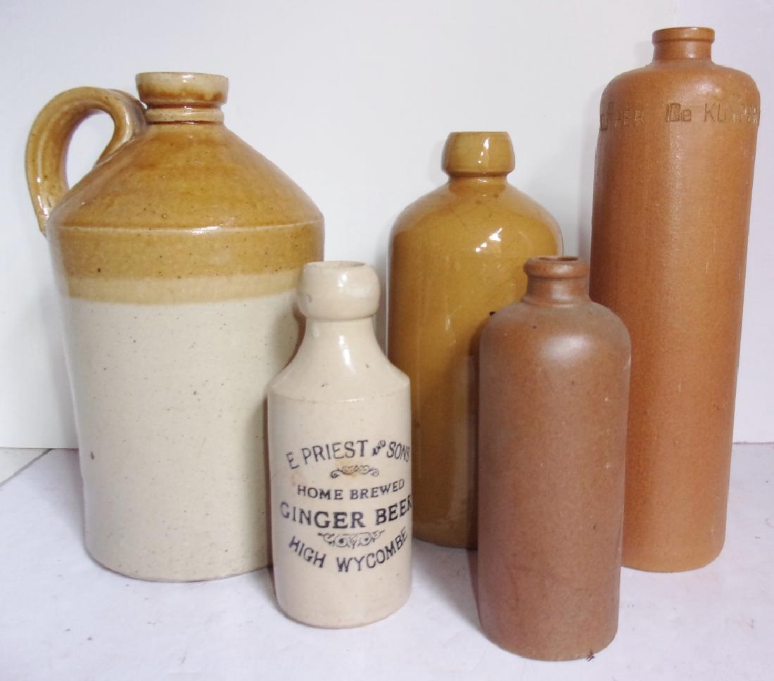 5 piece antique bottle lot (1 of 4)