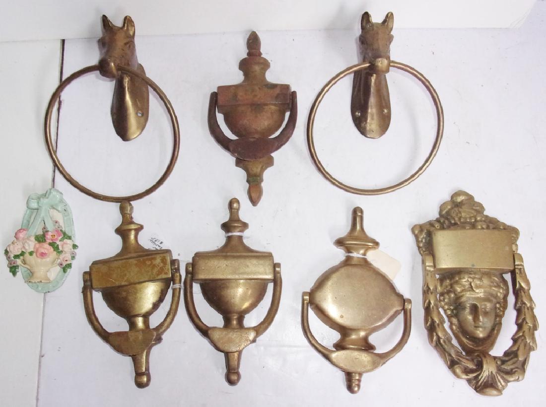 collection of 8 antique & vintage door knockers (1 of 4)