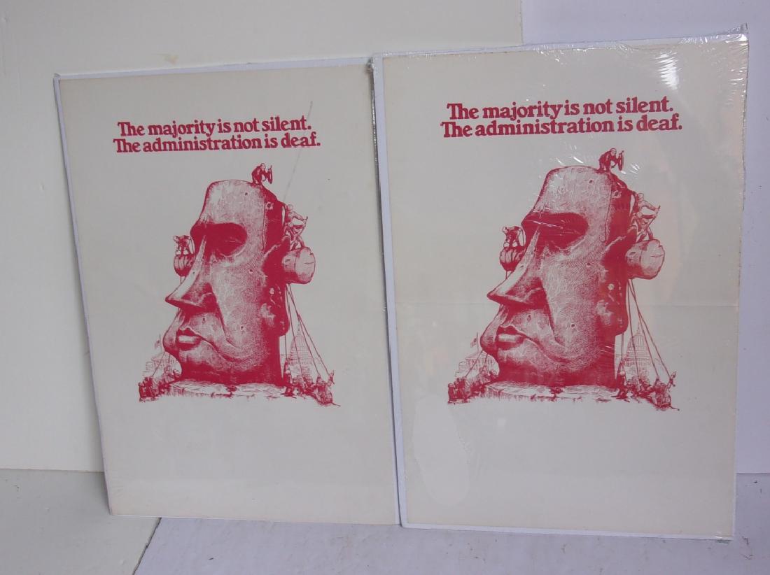 2 circa 1969 anti-Nixon posters (1 of 4)