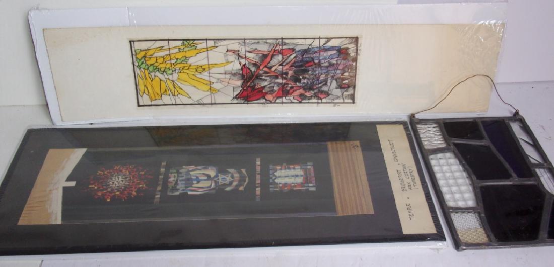 3 piece original stained glass artwork (1 of 9)