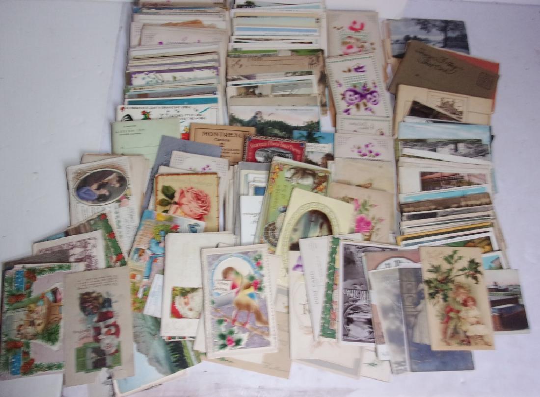 approx. 100 antique and vintage postcards (1 of 4)