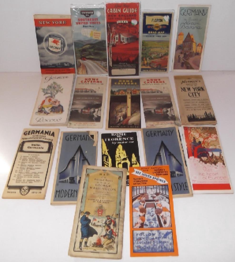 17 vintage travel maps/brochures/pamphlets (1 of 10)