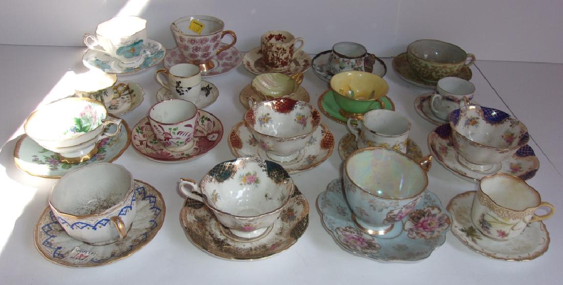 19 vintage assorted cups and saucers sets (1 of 3)