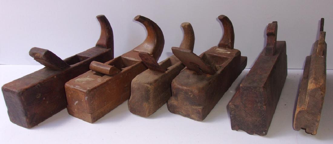 6 antique wood planes (1 of 2)