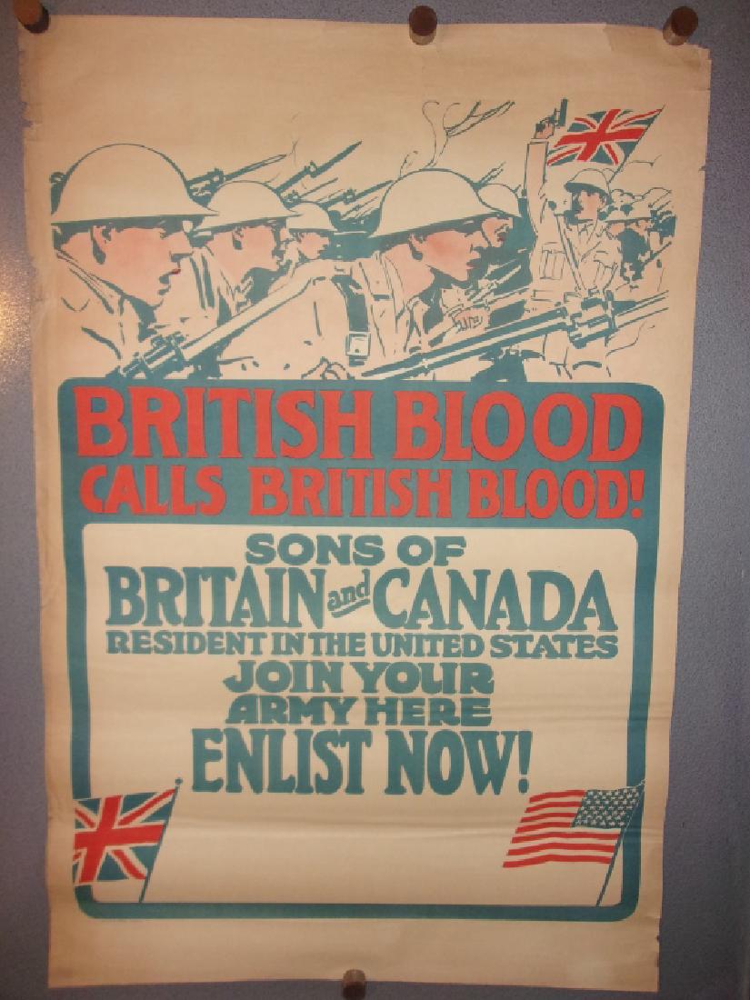 WWI Britain and Canada join your army poster (1 of 4)