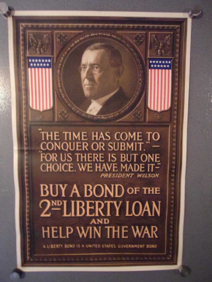 WWI 2nd liberty loan bond poster (1 of 1)