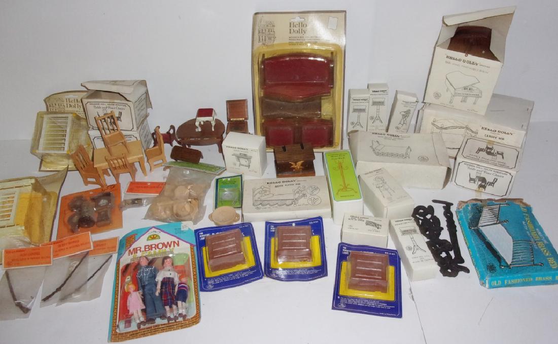 assorted vintage doll house furniture (1 of 9)