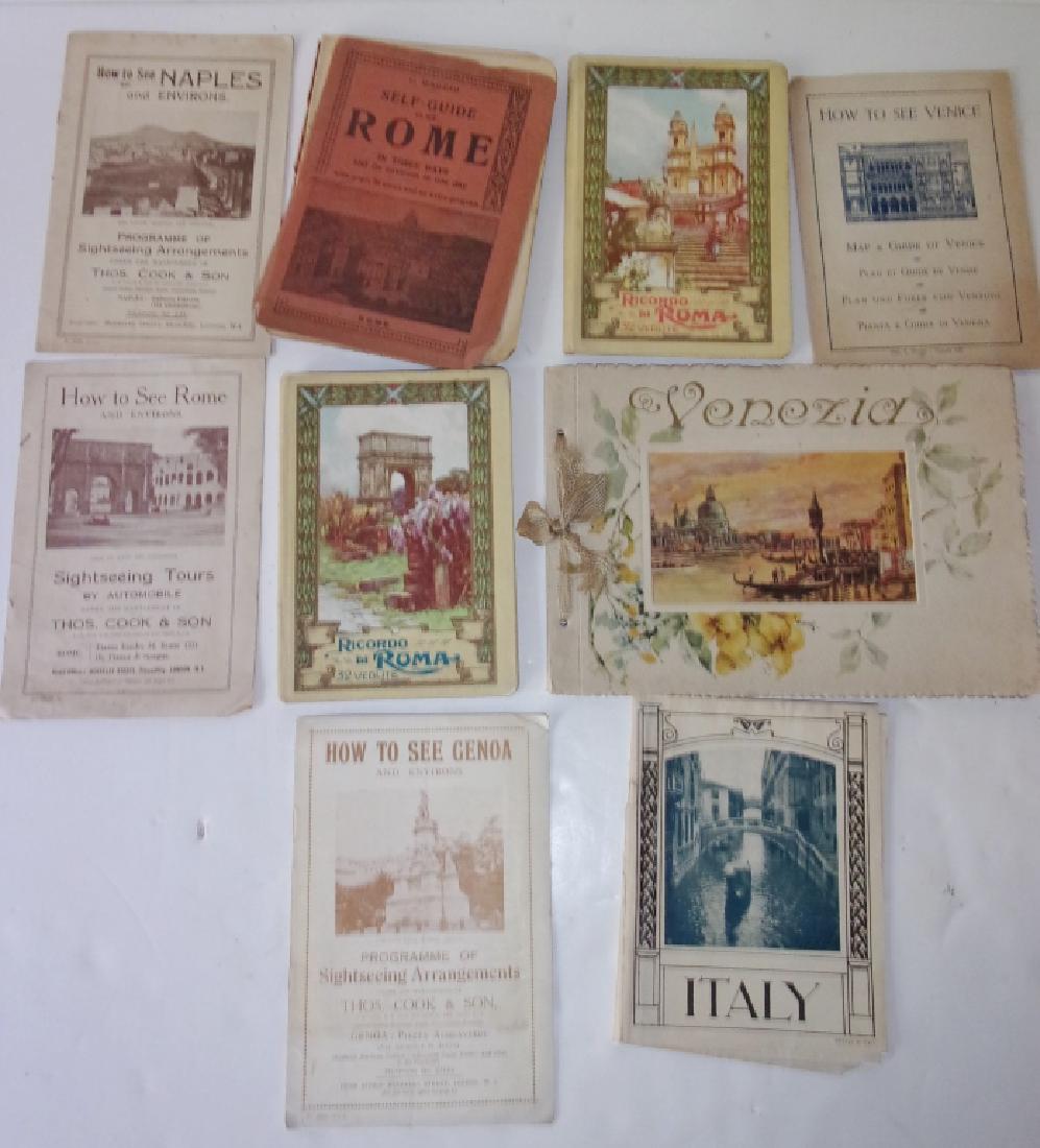 9 piece Italy Rome paper  lot booklets/brochures (1 of 3)