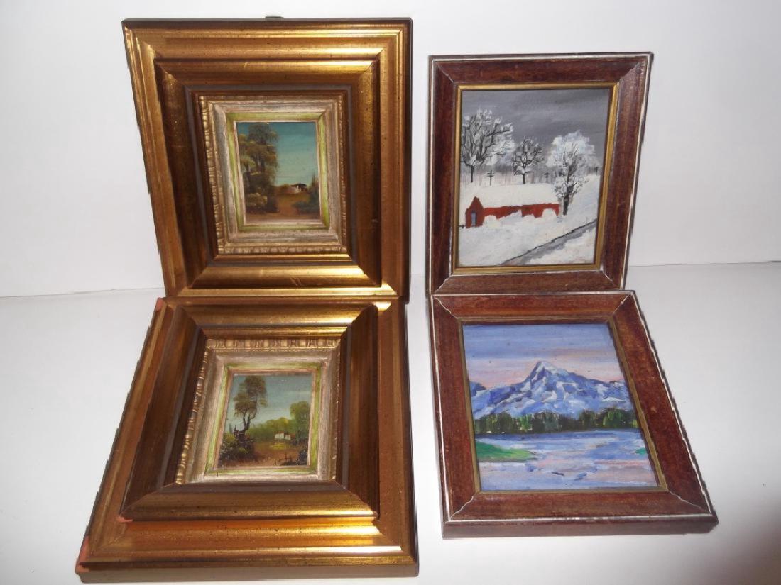 4 small landscape oil paintings (1 of 3)