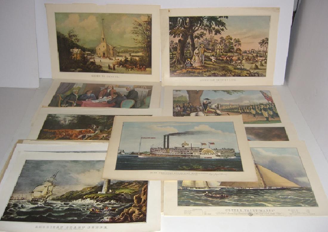 23 Currier & Ives calendar top prints (1 of 10)
