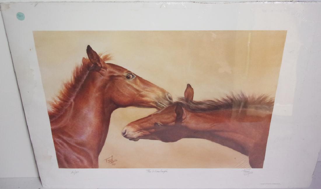 artist proof horse lithograph signed and numbered (1 of 5)