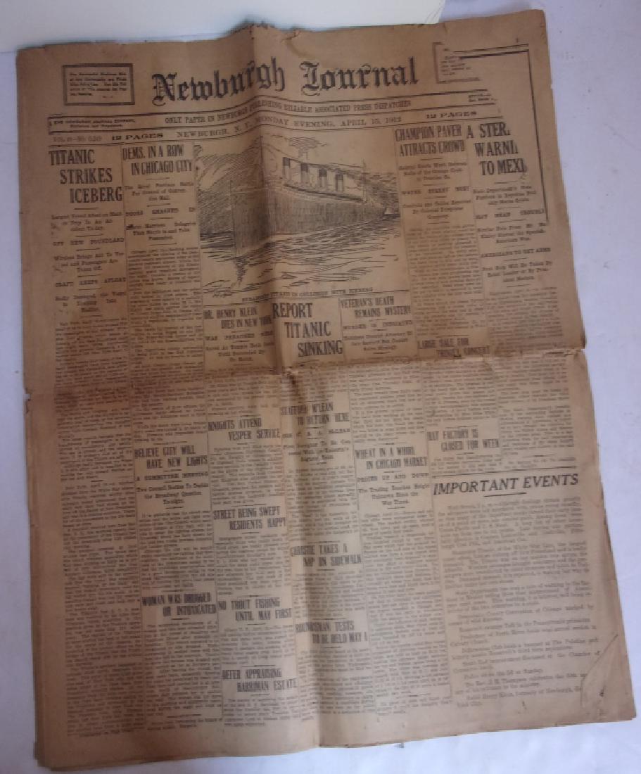 1912 Newburgh New York Journal newspaper (1 of 5)