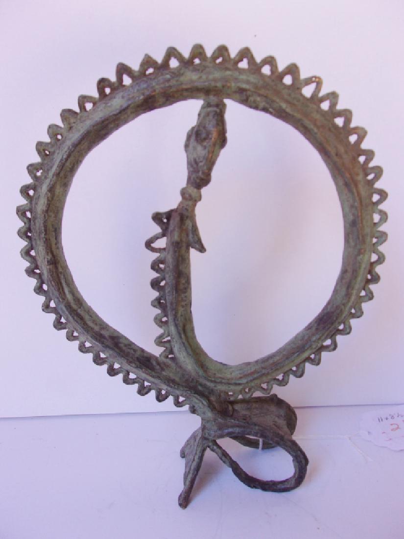 Dogon-Kuba Circle of life bronze statue (1 of 3)