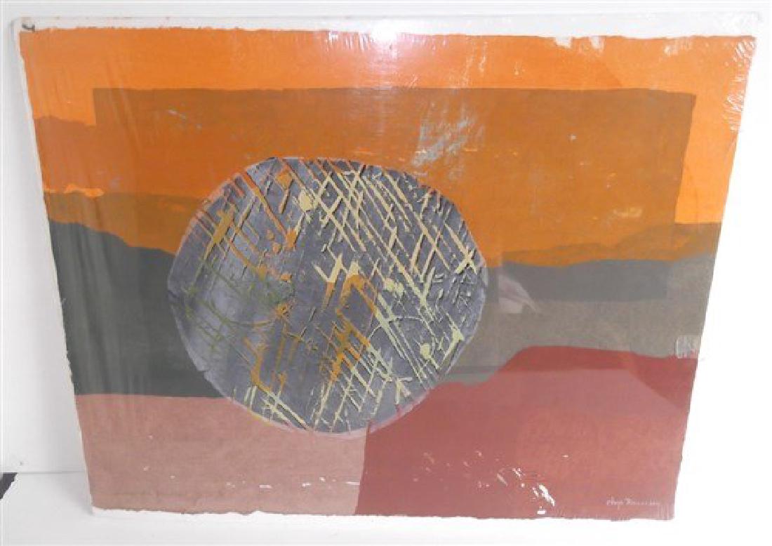 Large abstract lithograph signed (1 of 5)